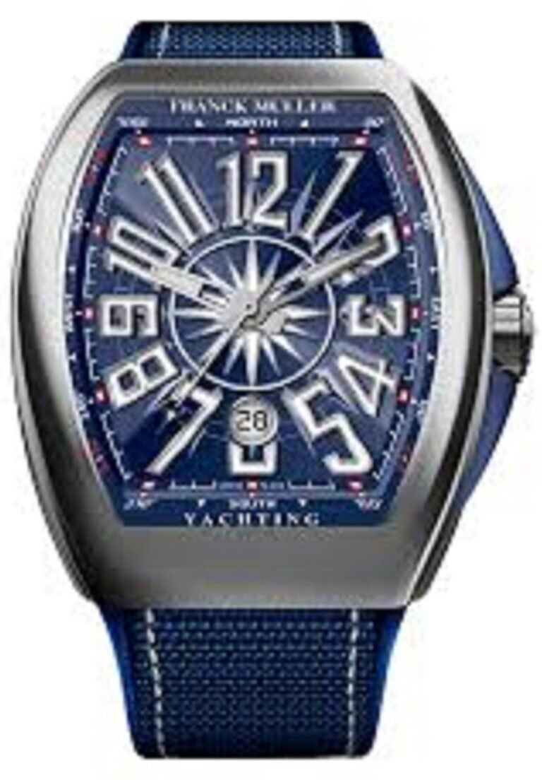 Franck Muller Yachting watch with blue face and strap
